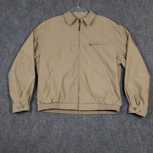 Pendleton Woolen Mills Men's Bomber Jacket Large‎ Lined Khaki Tan